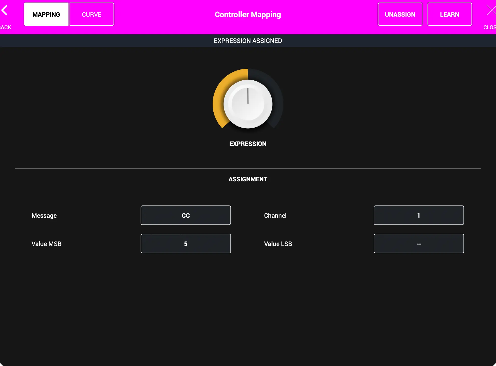 MIDI Mappig - Assigned